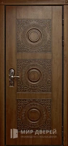 Входная дубовая дверь №2 внешняя - фото