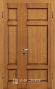 Входная двойная дверь в частный дом №6 внешняя - фото