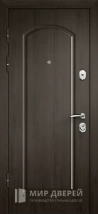 Дверь темно коричневая входная №7 внутренняя - фото