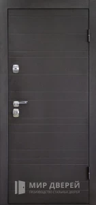 Трехконтурная входная дверь в частный дом №30 внешняя - фото