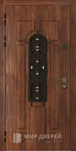 Уличная филенчатая дверь с терморазрывом №16 внутренняя - фото