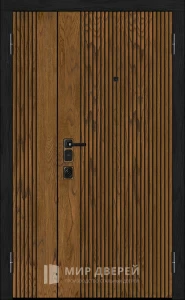 Дверь для частного дома утепленная двойная №18 внешняя - фото