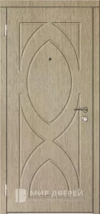 Входная дверь МДФ внутри ровная №105 внутренняя - фото