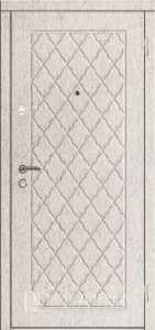 Дверь трехконтурная с зеркалом №5 внешняя - фото