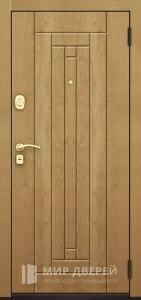 Входная дверь с МДФ накладкой в гостиницу №66 внешняя - фото