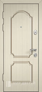 Стальная дверь светлая на дачу №7 внутренняя - фото