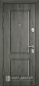 Дверь входная серая уличная №13 внутренняя - фото