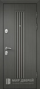 Входная дверь серый муар №1 внешняя - фото