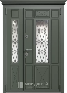 Входная большая дверь в дом №4 внешняя - фото