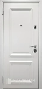 Входная дверь белая №36 внутренняя - фото