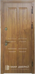 Входная дверь в квартиру коричневая №24 внешняя - фото