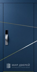 Металлическая дверь с умным замком №23 внешняя - фото