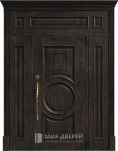 Уличная дверь для загородного дома по индивидуальному эскизу №15 внешняя - фото