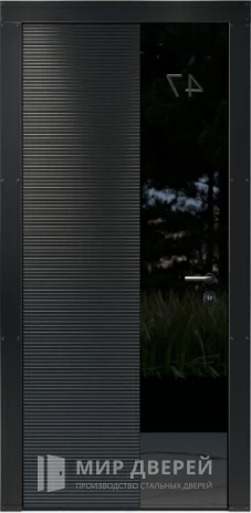Фото 2 «Металлическая дверь от дизайнера с гладкой и фрезерованной поверхностью №27»